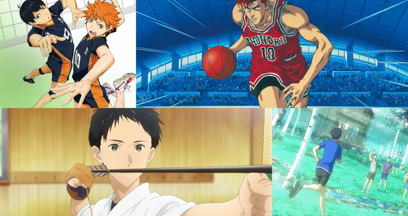 sports anime collage